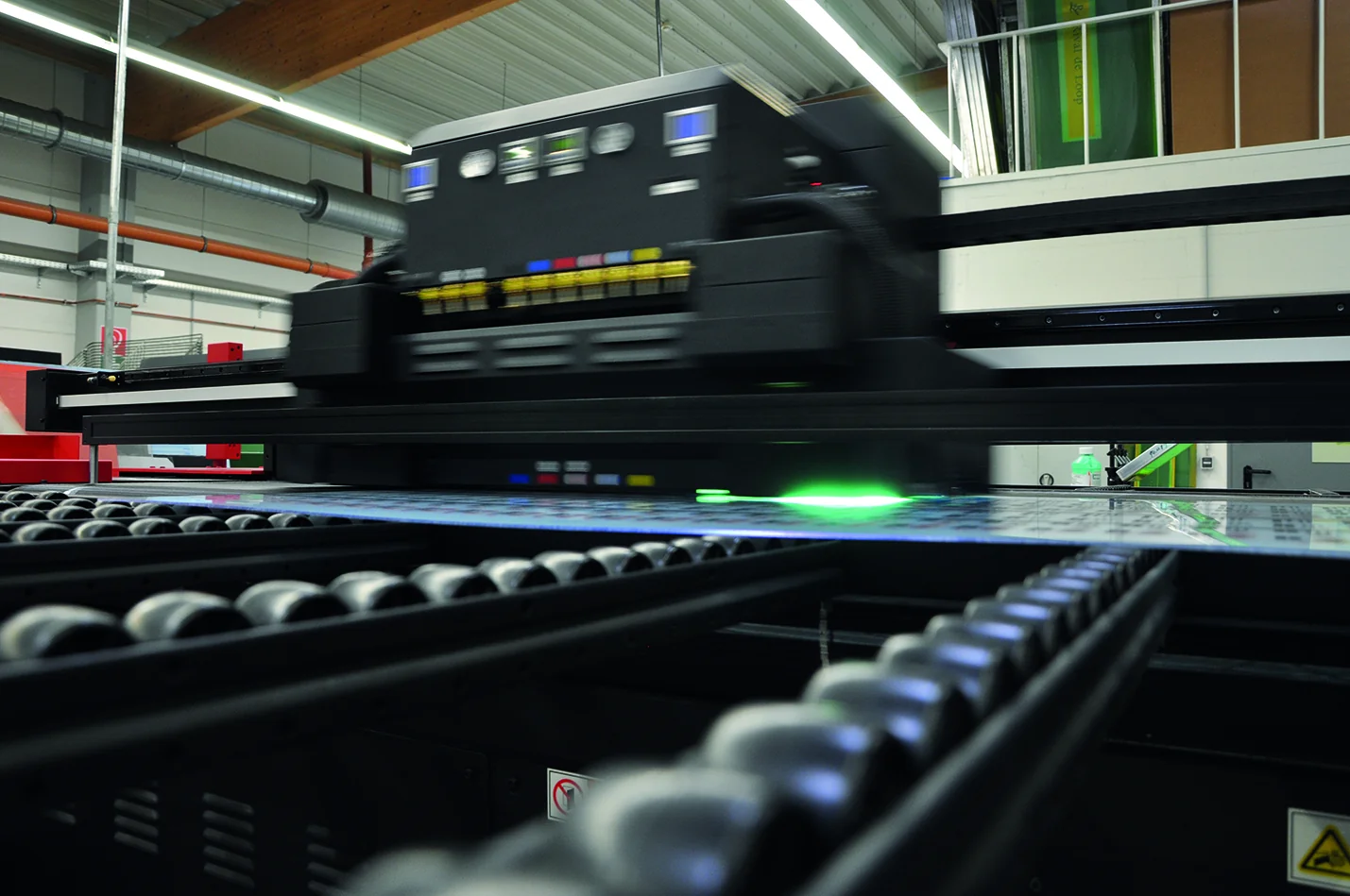 Flachbettdrucker im Druckbereich