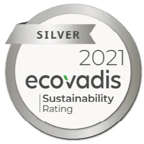 EcoVadis Sustainability Rating Silber 2021 Siegel