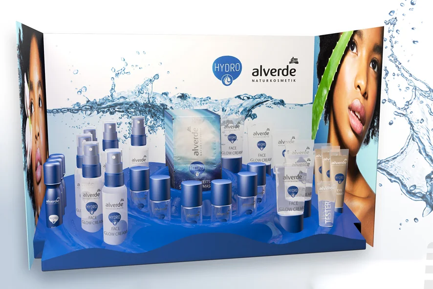 Promotion-Fläche für alverde Hydro
