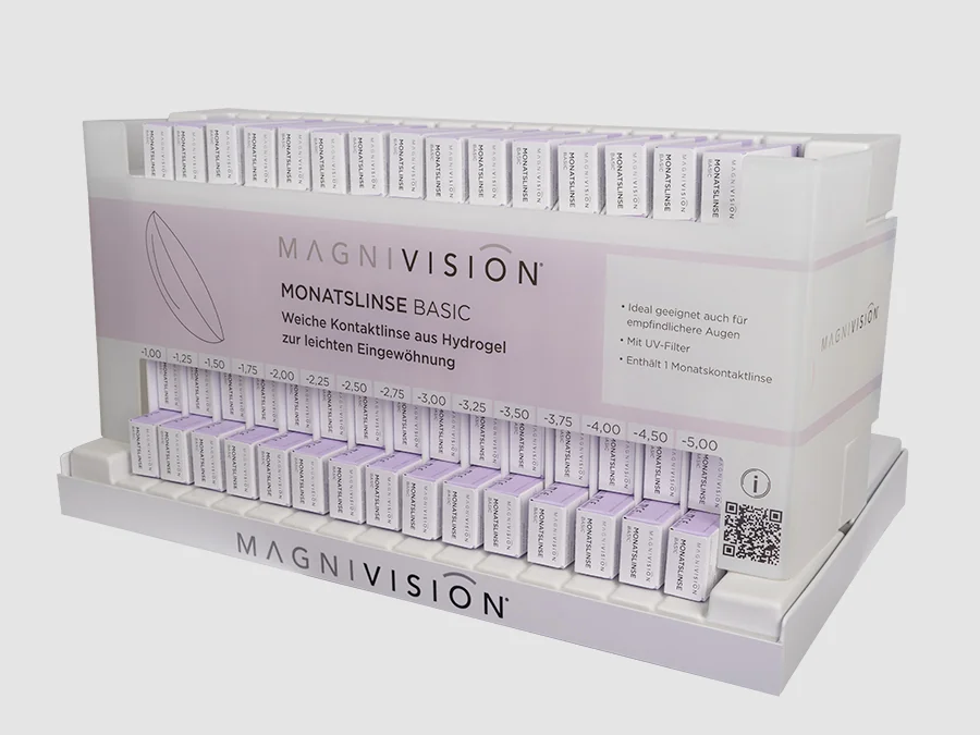 Tray-Display für Magnivision Monatslinsen