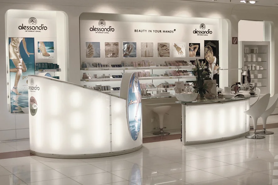 Shop-in-Shop-Fläche für alessandro