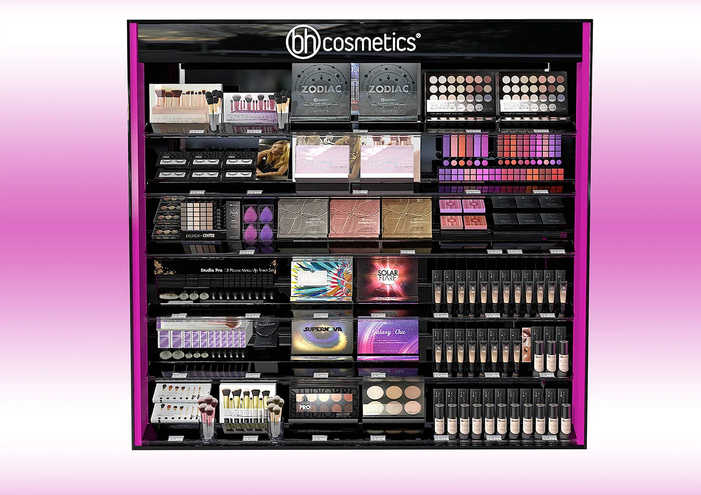 1,5-m-Wandtheke für bh cosmetics
